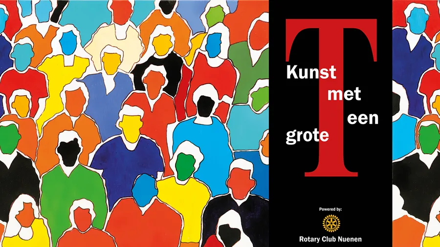 Affiche van KunsT met een grote T
