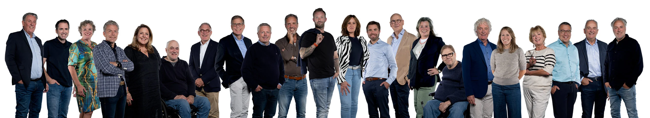 Groepsfoto van de leden van Rotary Club Nuenen